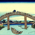 hokusai_36_ansichten_mount_fuji_06_Fuji_seen_through_the_Mannen_bridge_at_Fukagawaea06b
